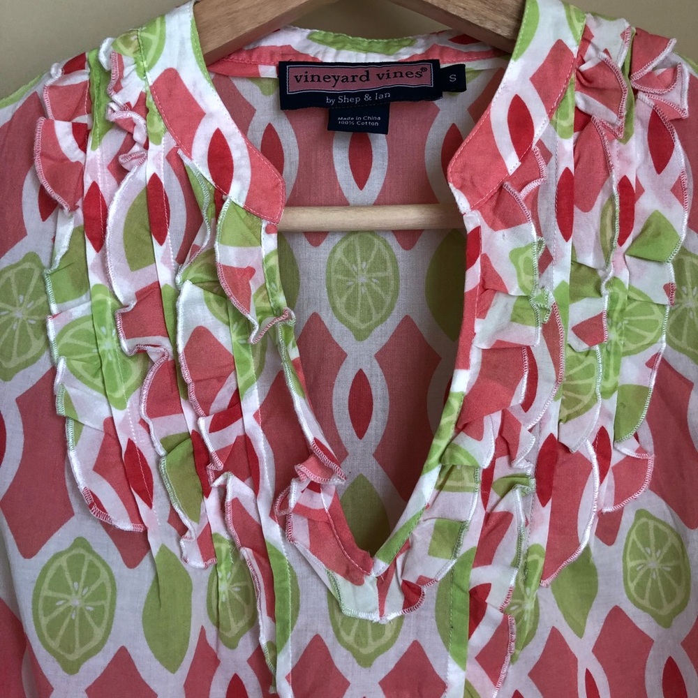 Vineyard Vines Pink and Green Tunic - Picture 2 of 5